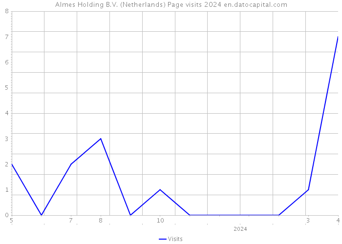 Almes Holding B.V. (Netherlands) Page visits 2024 