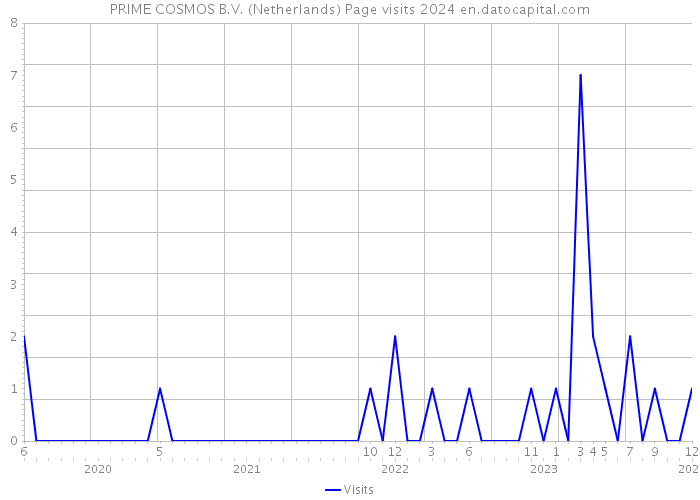 PRIME COSMOS B.V. (Netherlands) Page visits 2024 