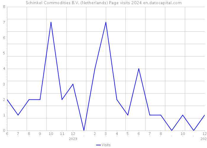 Schinkel Commodities B.V. (Netherlands) Page visits 2024 