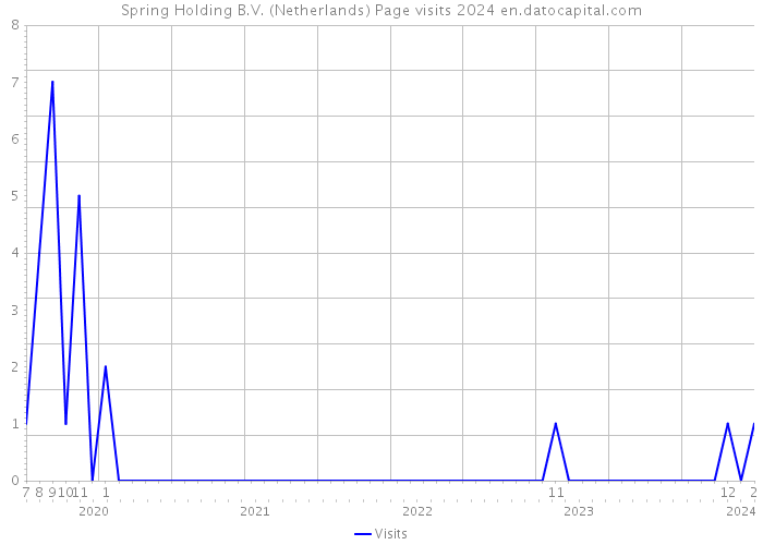 Spring Holding B.V. (Netherlands) Page visits 2024 