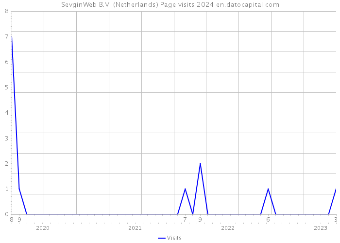 SevginWeb B.V. (Netherlands) Page visits 2024 