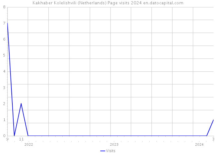 Kakhaber Kolelishvili (Netherlands) Page visits 2024 