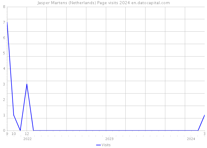 Jasper Martens (Netherlands) Page visits 2024 