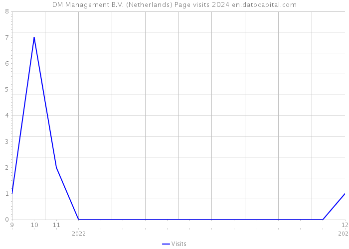 DM Management B.V. (Netherlands) Page visits 2024 