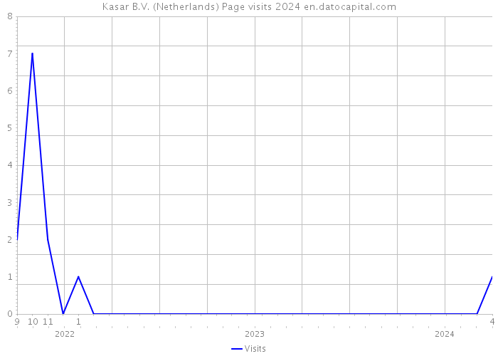 Kasar B.V. (Netherlands) Page visits 2024 