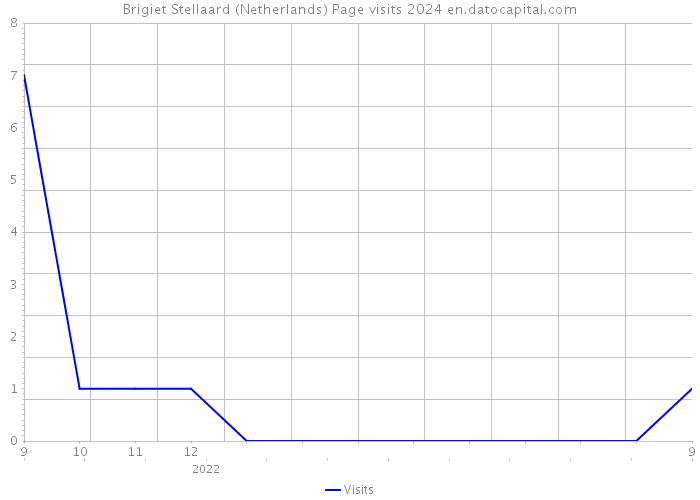 Brigiet Stellaard (Netherlands) Page visits 2024 