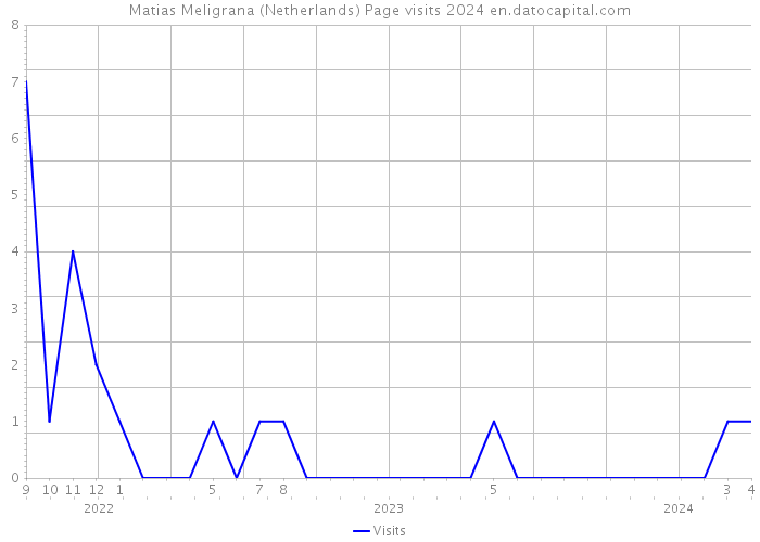 Matias Meligrana (Netherlands) Page visits 2024 