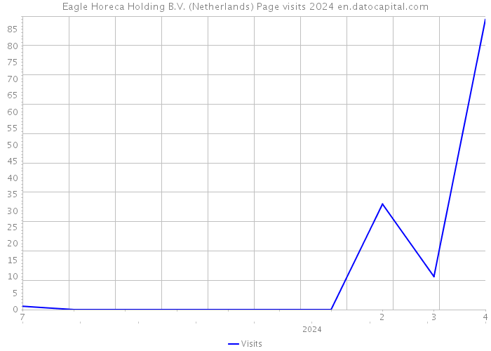 Eagle Horeca Holding B.V. (Netherlands) Page visits 2024 