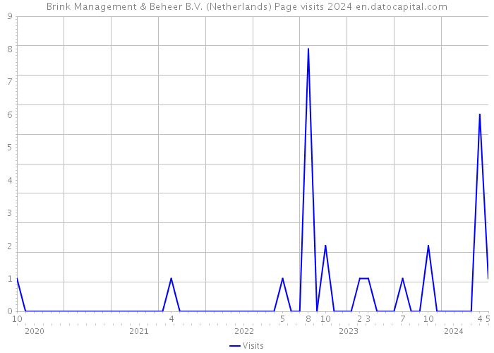 Brink Management & Beheer B.V. (Netherlands) Page visits 2024 