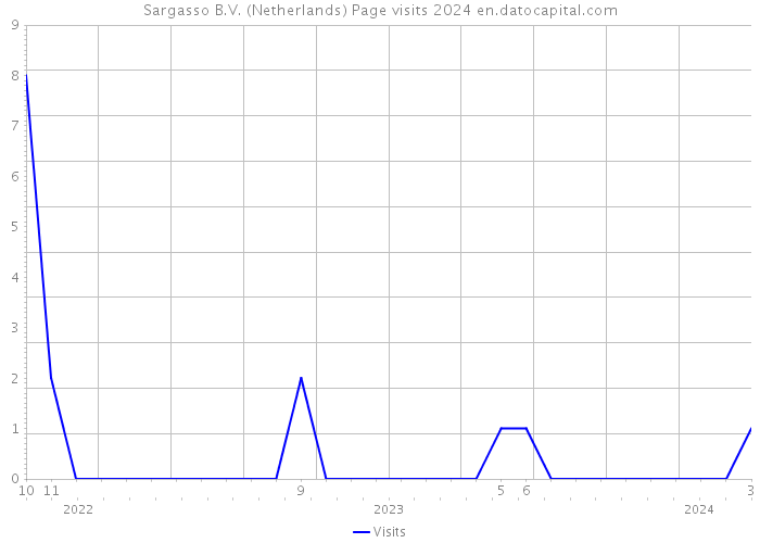 Sargasso B.V. (Netherlands) Page visits 2024 