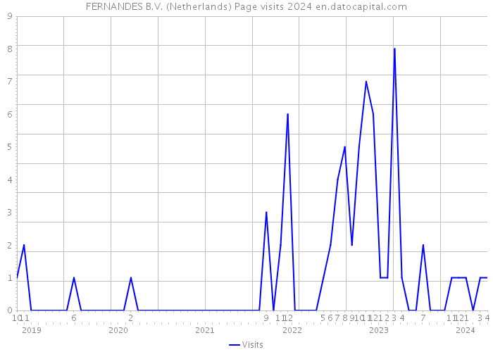 FERNANDES B.V. (Netherlands) Page visits 2024 