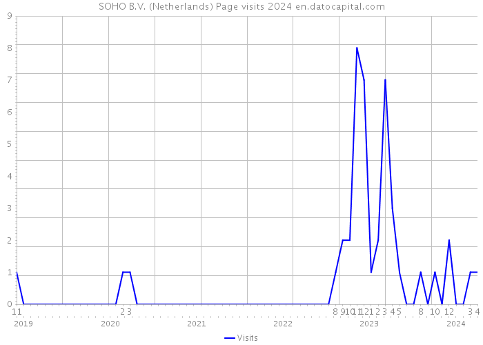 SOHO B.V. (Netherlands) Page visits 2024 