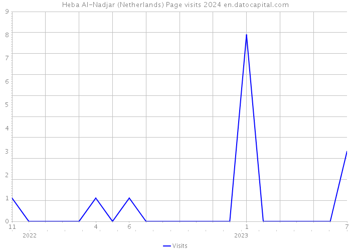 Heba Al-Nadjar (Netherlands) Page visits 2024 