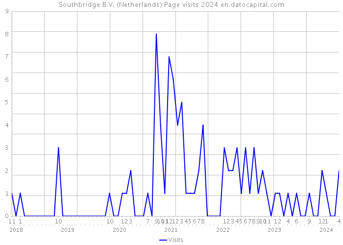 Southbridge B.V. (Netherlands) Page visits 2024 