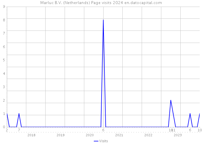 Marluc B.V. (Netherlands) Page visits 2024 