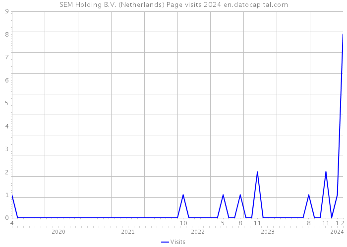 SEM Holding B.V. (Netherlands) Page visits 2024 