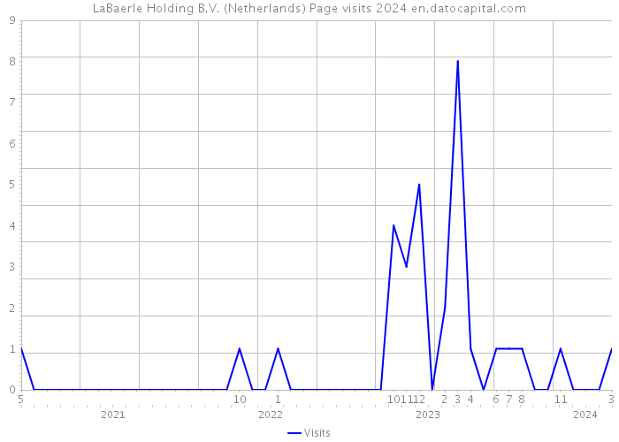 LaBaerle Holding B.V. (Netherlands) Page visits 2024 
