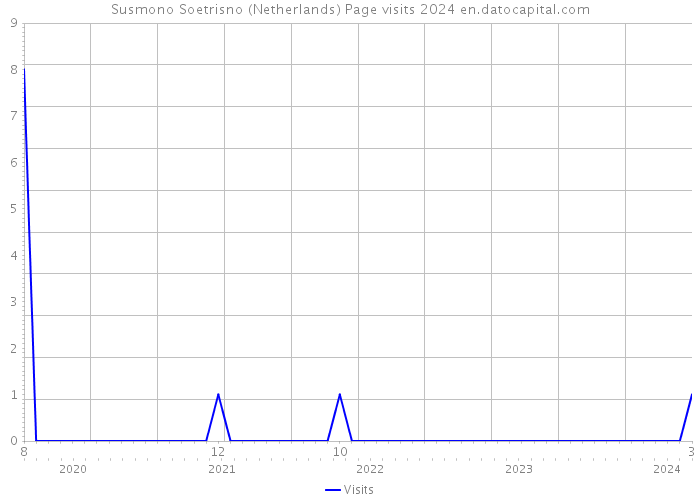 Susmono Soetrisno (Netherlands) Page visits 2024 