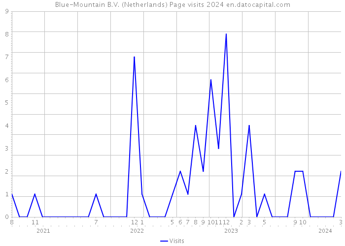 Blue-Mountain B.V. (Netherlands) Page visits 2024 