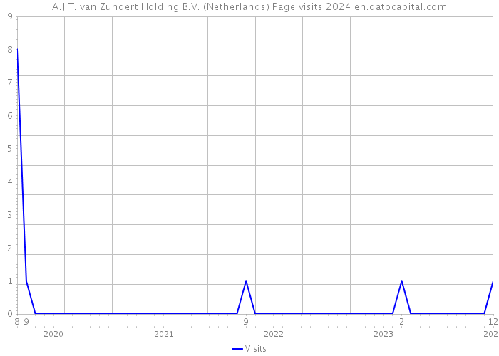 A.J.T. van Zundert Holding B.V. (Netherlands) Page visits 2024 
