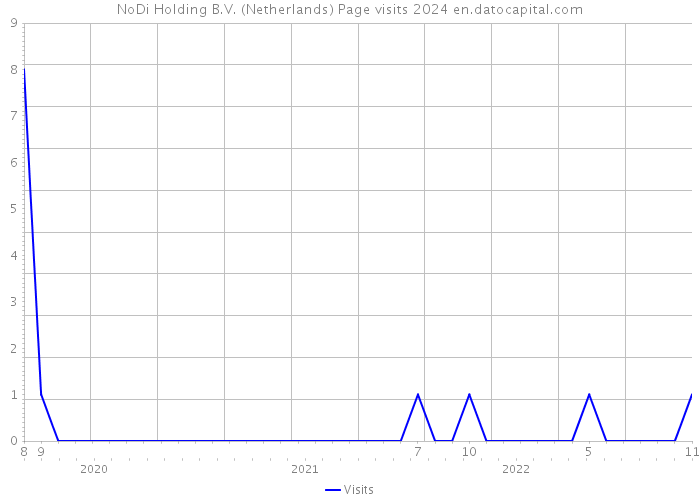NoDi Holding B.V. (Netherlands) Page visits 2024 